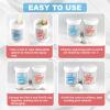 2 Pound White Epoxy Putty Sculpt Clay, 2 Part (A & B) Modeling Compound for Sculpting, Modeling, Building, Repairing, Self-Hardening Epoxy Clay Easily Repairs Metal, Wood, Tile, Ceramics, Plastic view 3
