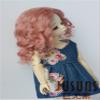 JD039 6-7inch 16-18CM French Curl Soft Wave Mohair 1/6 YOSD BJD Doll Wigs (Dark Pink) view 2