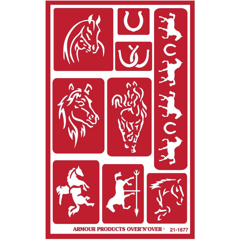 Etching Stencil Horses, for Glass & Ceramics