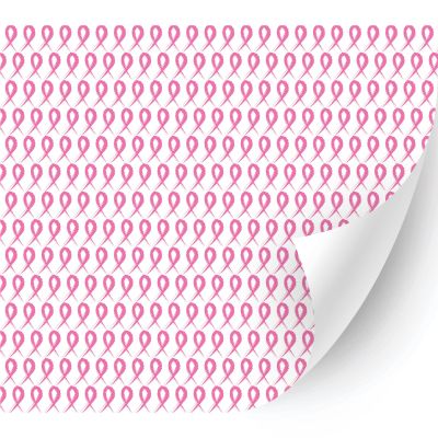 HTV4U Breast Cancer Awareness Patterned Heat Transfer Vinyl (Drawing Breast Cancer, 13.5" x 3 Yards) - Iron on Vinyl, Printed Patterns for Shirt, Heat Press Machine