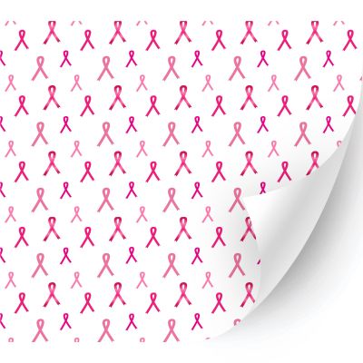 HTV4U Puff Breast Cancer Awareness Patterned Heat Transfer Vinyl (Gradient Ribbon, 12" x 5 Yards) - Patterned 3D Printed Iron on Vinyl, Heat Press Transfer Paper, Art Film for T-Shirt