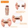 Uxcell Leather Cord End Clasp, 20pcs 4mm Hole Leather Clasps, Rose Gold view 4