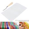 Knitting Mesh Cloth, Crocheting Carpet Rug Knitting Mesh Cloth, Cushion Carpet Mat Mesh Cloth Accessory Tools for DIY Hand Made, Household (Mesh Cloth 50cm + Wooden Handle view 4