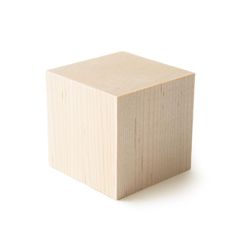 10 Pcs, 3" Soft Maple Wood Blocks