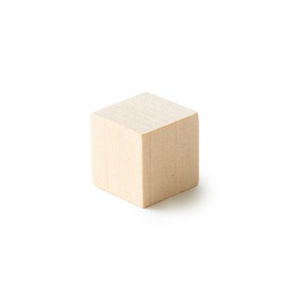 100 Pcs, 3/4" Wooden Blocks/Cubes
