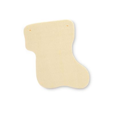 10 Pcs, 4" Stockings 4" Tall X 3-7/16" Wide X1/8" Thick Made from Birch Plywood