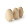 100 Pcs, 3-1/4" Small Wood Goose Eggs 3-1/4" Tall X 2-3/16" Wide Egg Has Flat Bottom for Standing view 3