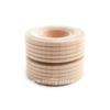 4 Pcs, 2" X 1-1/2" Dual Treaded Wood Toy Wheels Hole Size 3/8" for 3/8" Holes Recommend Using Ap3030, Ap3500 Axle Pegs Or 3/8" Dowel view 4