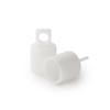 100 Pcs, 3/4" White Dowel End Caps No Hardware Needed Great As Decorative End Caps, Display Hangers/Used in Retail Displays for Use W/ 3/4" Dowels view 1