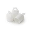 100 Pcs, 3/4" White Dowel End Caps No Hardware Needed Great As Decorative End Caps, Display Hangers/Used in Retail Displays for Use W/ 3/4" Dowels view 2