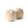 100 Pcs, 2" Wide Ball Knobs/Wooden Doll Heads Flat 1-3/16" W/ 3/16" Hole Use Ks1250 Threaded Screws view 2