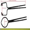 4KG-8Kg Crucible Tongs for Melting Metal, Foundry Casting Tools Lifting and Pouring Tongs Set- 19inches view 4