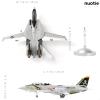 NUOTIE F-14A Tomcat 1/100 Metal Airplane Model Kits with Stand VF-84 Jolly Rogers DieCast Alloy Fighter Model Jet Replica Pre-Build Military Aircraft Collection for Display or Gift view 2