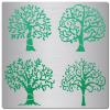 GORGECRAFT 6.3 Inch Tree of Life Metal Stencil Leaf Painting Reusable Templates Leaves Pattern Stencils Decoration Template Stainless Steel Journal Tool for Painting Wood Burning Pyrography Engraving view 1