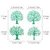 GORGECRAFT 6.3 Inch Tree of Life Metal Stencil Leaf Painting Reusable Templates Leaves Pattern Stencils Decoration Template Stainless Steel Journal Tool for Painting Wood Burning Pyrography Engraving view 3