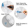 GORGECRAFT 6.3 Inch Tree of Life Metal Stencil Leaf Painting Reusable Templates Leaves Pattern Stencils Decoration Template Stainless Steel Journal Tool for Painting Wood Burning Pyrography Engraving view 4