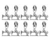 10 Pcs Zipper Pull, Zinc Alloy Sewing Machine Metal Zipper Pulls Jacket Crafts Handbags Luggage Zipper Head for Luggages Purses Bags Bulk(#6) view 1