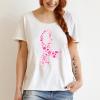 HTV4U Glitter Breast Cancer Awareness Patterned Heat Transfer Vinyl (Pink Check Ribbon, 12" x 1 Yard) - Iron on Vinyl Paper, Graphic Design Printed Patterns view 3