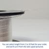 26 Gauge, Round, Half Hard, 940 Argentium Silver Wire - 4 FT - for Jewelry Art from WIZART view 3