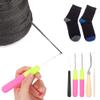 5Pcs Latch Hook Tool Set, Different Sizes Bent Tongue Crochet Needle Kit, DIY Knitting Tool, DIY Supplies, Crochet Needle Hook for Rug Making and Art Crafts view 4