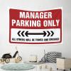 CakJuice Aesthetic Tapestry Manager Parking Only Tapestry Tapestry Wall Art Boys Room Decor Teenager (Size : 75X100CM) view 4