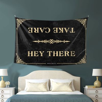 Man Cave Decor And Accessories Hey There Tapestry Funny Outdoor Decor Wall Decor For Dorm Room (Size : 100X150CM)