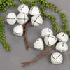 Pack of 24 White Jingle Bells on Wire Pick by Factory Direct Craft - Metal Sleigh Bells on Wire Stems for Christmas and Holiday DIY Projects, Gift Wrapping, Floral and Centerpiece Arrangements (8" H) view 1