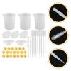 EXCEART 1set Silicone Resin Mixing Cups Set Jewelry Making Tools Silicone Measuring Cups for Accurate Epoxy Resin Crafting and Reusable view 4