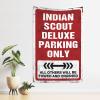 CakJuice Aesthetic Tapestry Indian Scout Deluxe Parking Only Tapestry Tapestry Wall Art Boys Room Decor Teenager (Size : 100X150CM) view 1