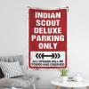 CakJuice Aesthetic Tapestry Indian Scout Deluxe Parking Only Tapestry Tapestry Wall Art Boys Room Decor Teenager (Size : 100X150CM) view 3