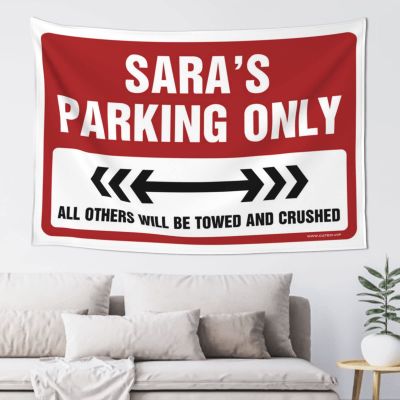 Decor for Man Cave Sara'S Parking Only Tapestry Decor for Man Cave Tapestry for Walls (Size : 75X100CM)