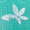 Set of 6 Leaf Shape Acrylic Sashiko Stencils for Hand Quilting and Embroidery (Leaf) view 2