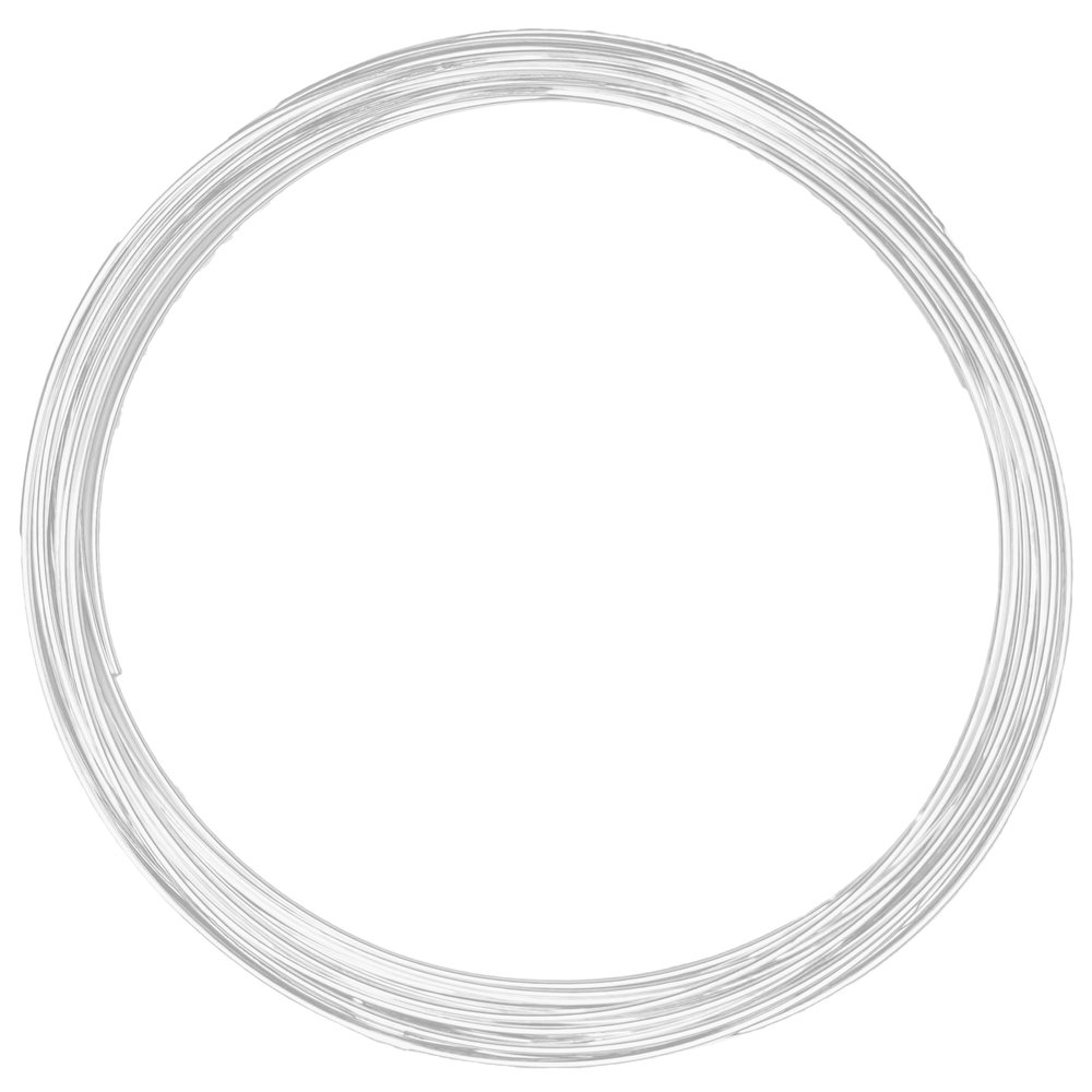 10 Gauge, Half-Round, Half Hard, 940 Argentium Silver Wire - 1 FT - for Jewelry Art from WIZART