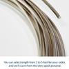 10 Gauge, Half-Round, Half Hard, 940 Argentium Silver Wire - 1 FT - for Jewelry Art from WIZART view 3