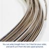 10 Gauge, Half-Round, Half Hard, 940 Argentium Silver Wire - 1 FT - for Jewelry Art from WIZART view 4