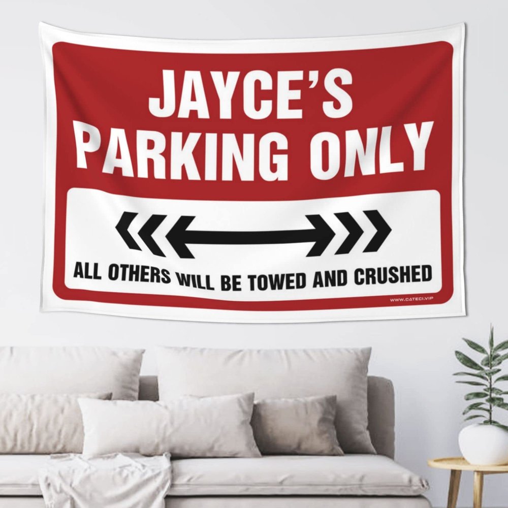 CakJuice Boys Bedroom Accessories Jayce'S Parking Only Tapestry Tapestry for Men Funny Kitchen Decor (Size : 100X150CM)