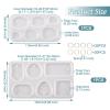 Craftdady 2Pcs Gemstone Charms Silicone Molds Oval Teardrop Rectangle Gems Resin Casting Molds with Jump Rings for Epoxy Resin Crafts DIY Earrings Jewelry Making Supplies view 4