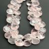 Natural Natural Rose Quartz Heart Smooth Beads 99 mm 8 inch Long String Jewelry Making Gemstone Beads for Necklace Bracelet view 1