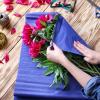 MECCANIXITY Crepe Paper Roll 8.2ft Long 10 Inch Wide for Wedding Ceremony Various Large Festivals Decoration,Rose Red view 4