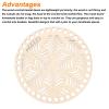 MECCANIXITY Wooden Bottom for Knitting Basket, 5.5"(14cm) Round Crochet Bag Bottom, Wooden Basket Bottom for DIY Basket Crochet, Bag Weaving Knitting Base, 2 Pack view 4