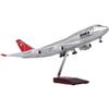 18.5" 1:150-Scale Model Jet Model Airplane Northwest B747 with Wheels Model Collectibles Resin Airplane Models Plane Models Diecast for Collection Or Gift Ornament,Northwest B747 view 1