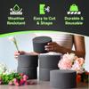 XCEL Floral Foam Blocks - Reusable, Weather Resistant Craft Foam Fresh & Artificial Flower Arrangements, Faux Florist Foam Planters Florist Supplies (Gray 5" Round x 3" Thick - 6 Pack) view 2