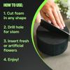 XCEL Floral Foam Blocks - Reusable, Weather Resistant Craft Foam Fresh & Artificial Flower Arrangements, Faux Florist Foam Planters Florist Supplies (Gray 5" Round x 3" Thick - 6 Pack) view 4