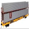Walthers Mainline 910-8109 HO Scale 89' Flatcar w/Bi-Level Shielded Auto Rack - Ready to Run - Conrail Rack/Trailer-Train Flatcar TTBX #964335 view 1