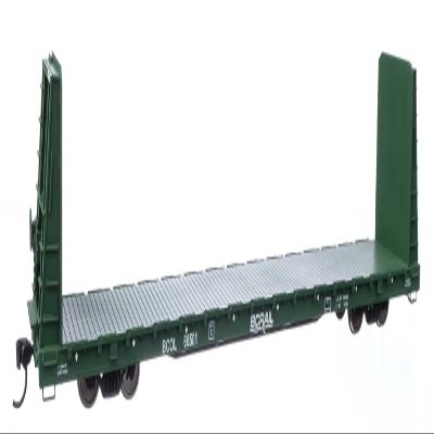 Walthers Mainline 910-50601 HO Scale 68' Bulkhead Flatcar - Ready to Run - British Columbia #66501