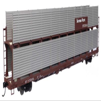 Walthers Mainline 910-8125 HO Scale 89' Flatcar w/Bi-Level Shielded Auto Rack - Ready to Run - Southern Pacific(TM) Rack/Flatcar #515404