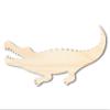 Unfinished Wood Alligator Shape | Reptile | DIY Craft Cutout | Up to 46" 20" / 1/4" view 1