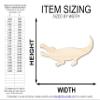 Unfinished Wood Alligator Shape | Reptile | DIY Craft Cutout | Up to 46" 20" / 1/4" view 2