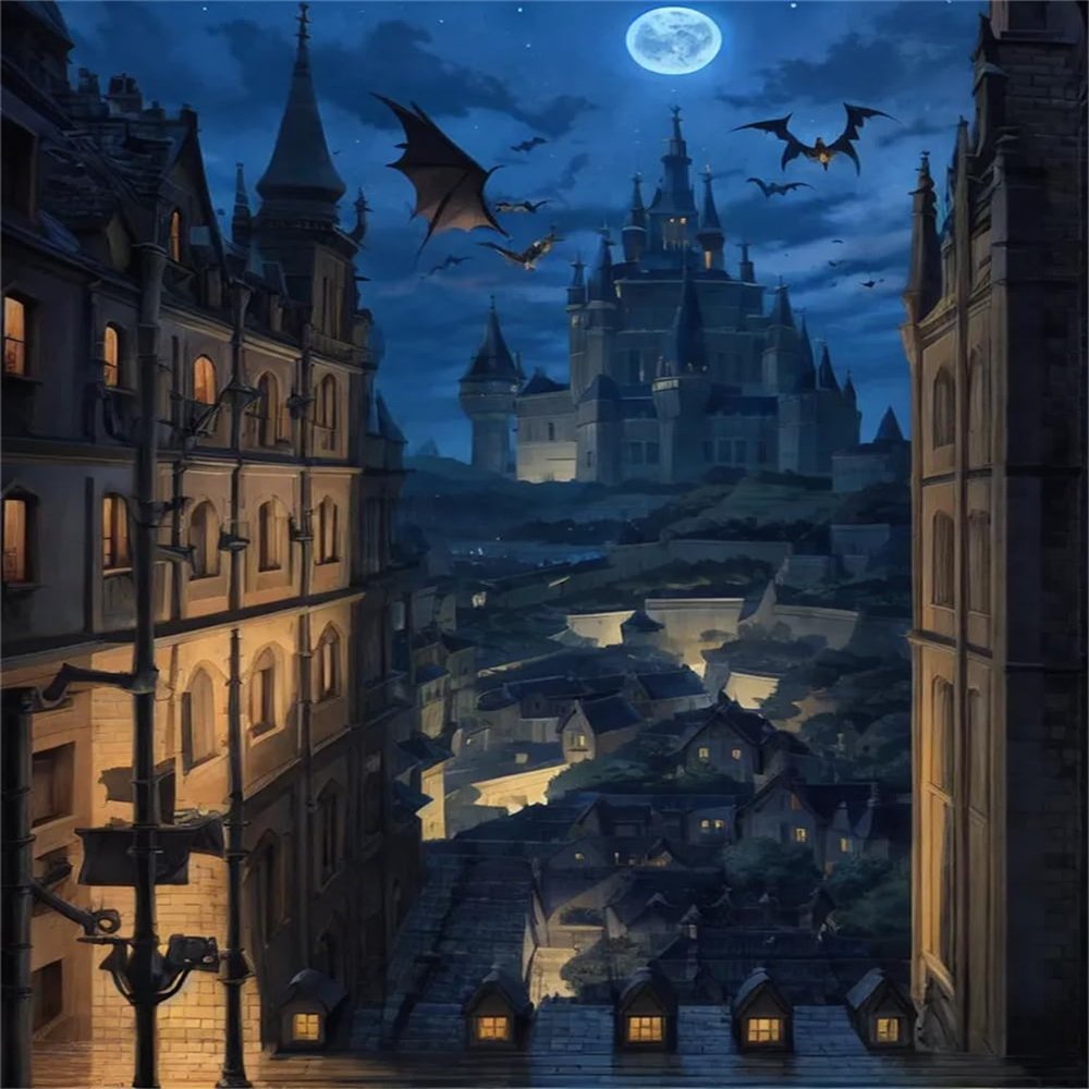 Dark Castle Cross Stitch Kits for Adults Beginners Pre-Printed Pattern 11CT DIY Embroidery Easy Needlepoint Kits Personalized Gifts for Home Decor 16x20inch