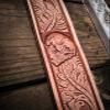 Handmade aluminum alloy leather embossing mold Tang grass pattern/3D skull belt embossing mold - (Color: 8.7x2cm) view 1